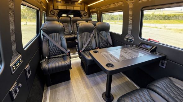 bakersfield 12 passenger sprinter van interior