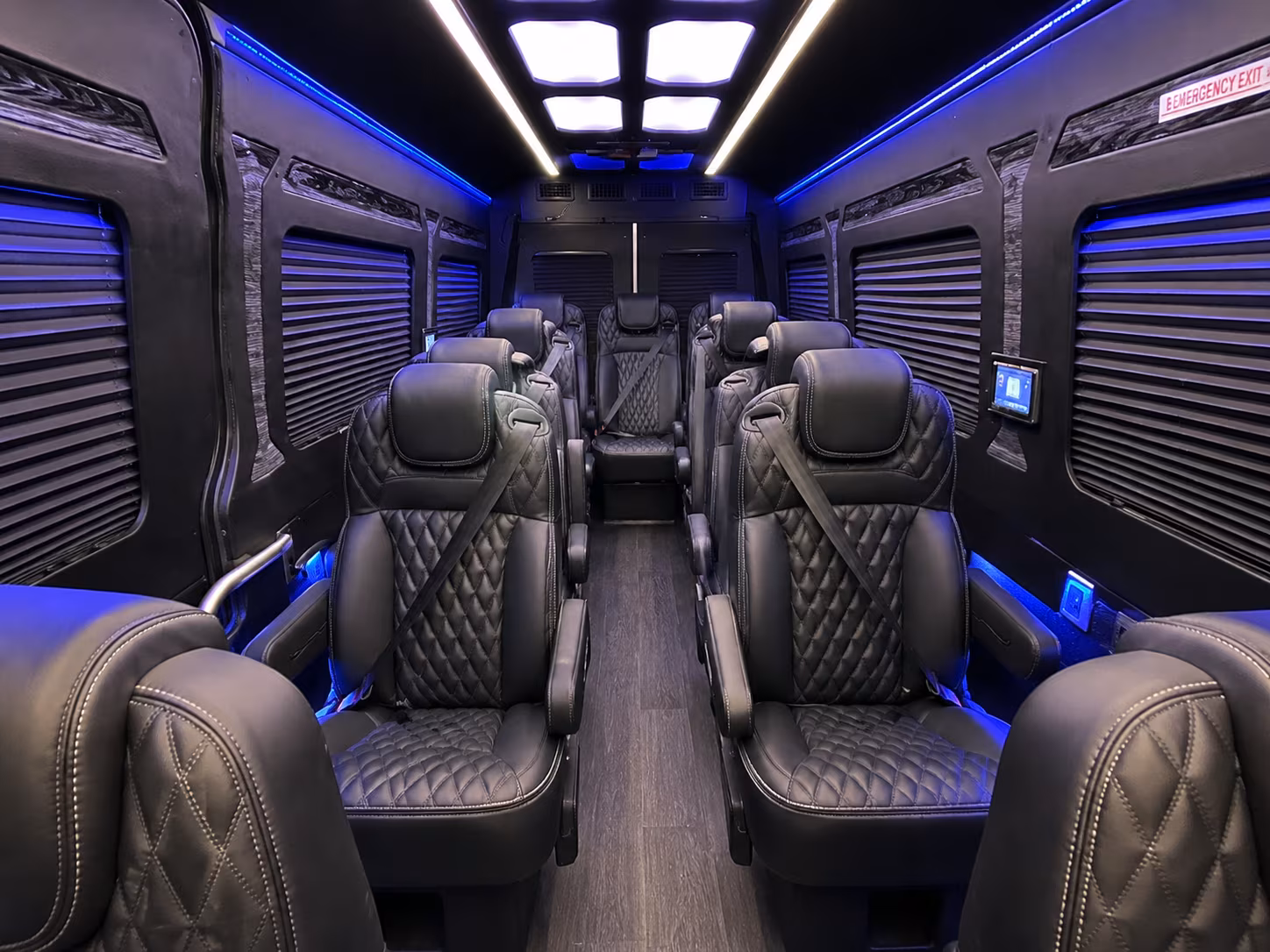 bakersfield 10 passenger sprinter van interior
