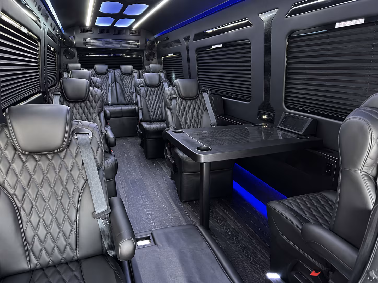bakersfield 18 passenger sprinter van inside