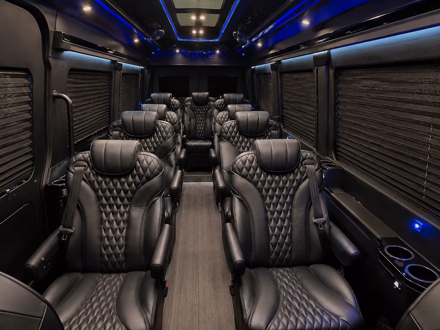 bakersfield 8 passenger sprinter van inside