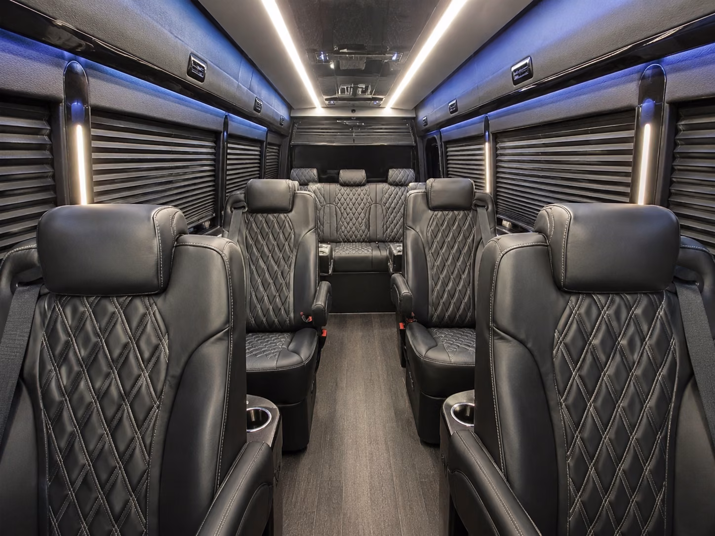 bakersfield 8 passenger sprinter van interior